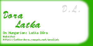 dora latka business card